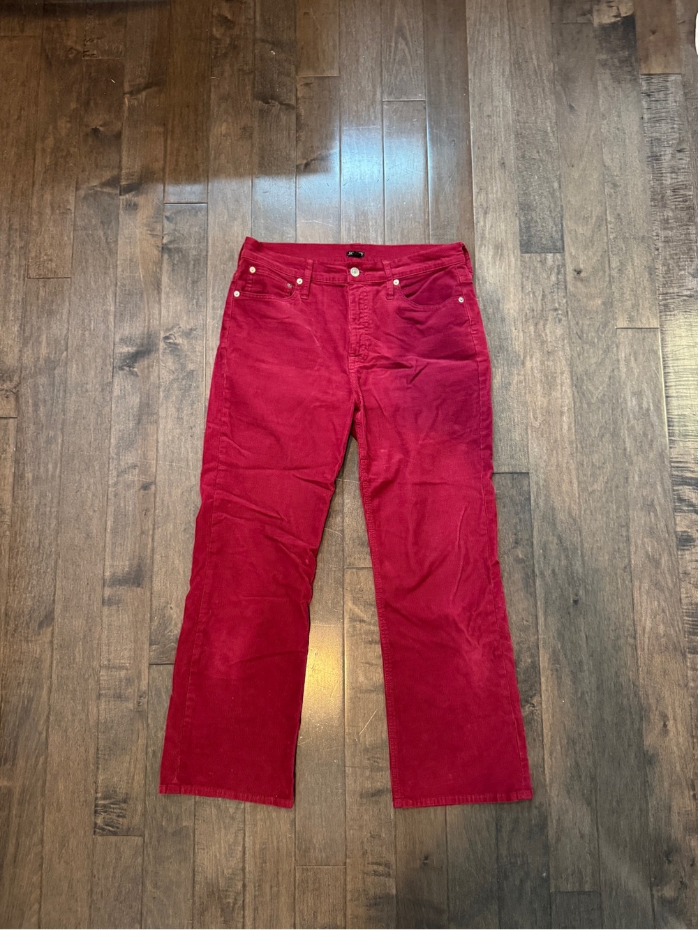 J.Crew Magenta Corduroy Jeans - size 30 27.5” inseam